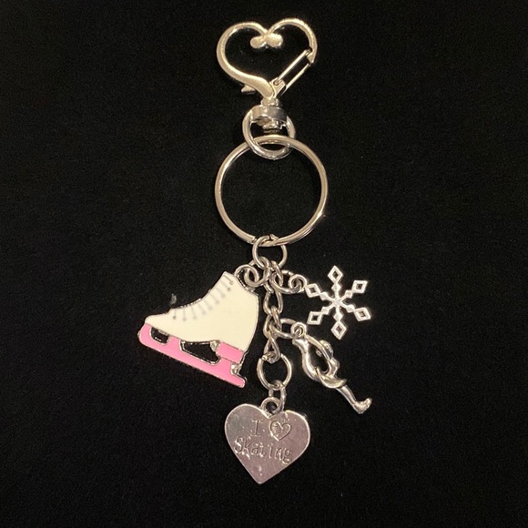 Ice Skating Keychain Bag Charm Figure Skater - Picture 4 of 8